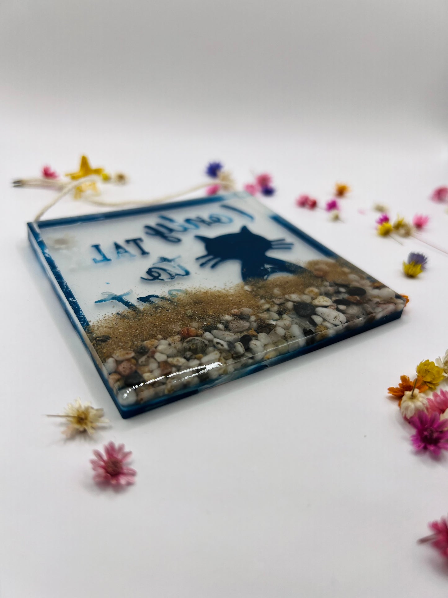 Placa decorativa gato "I only talk to cat people"